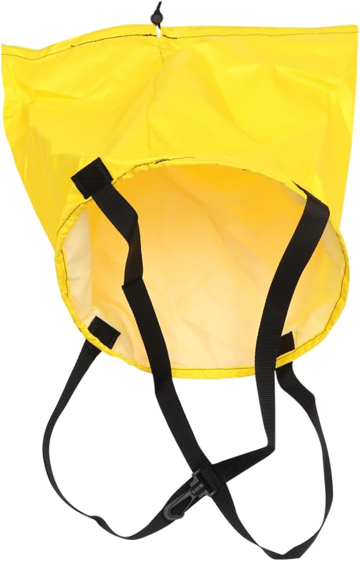 Toyvian Swimming Resistance Training Water Bag for Adults Swim Exercise Belt with Drag Umbrella for Strength Training Yellow