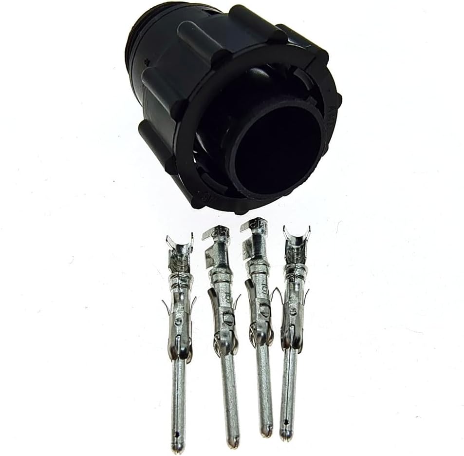 Boicus Wiring Connecting Terminals - 4 Pin AMP/TE 206429-1 Auto Sensor Plug Connector For SMEMA Car,4P Plug With Pin - (Color: Male with Pin, Package: 2 Sets)