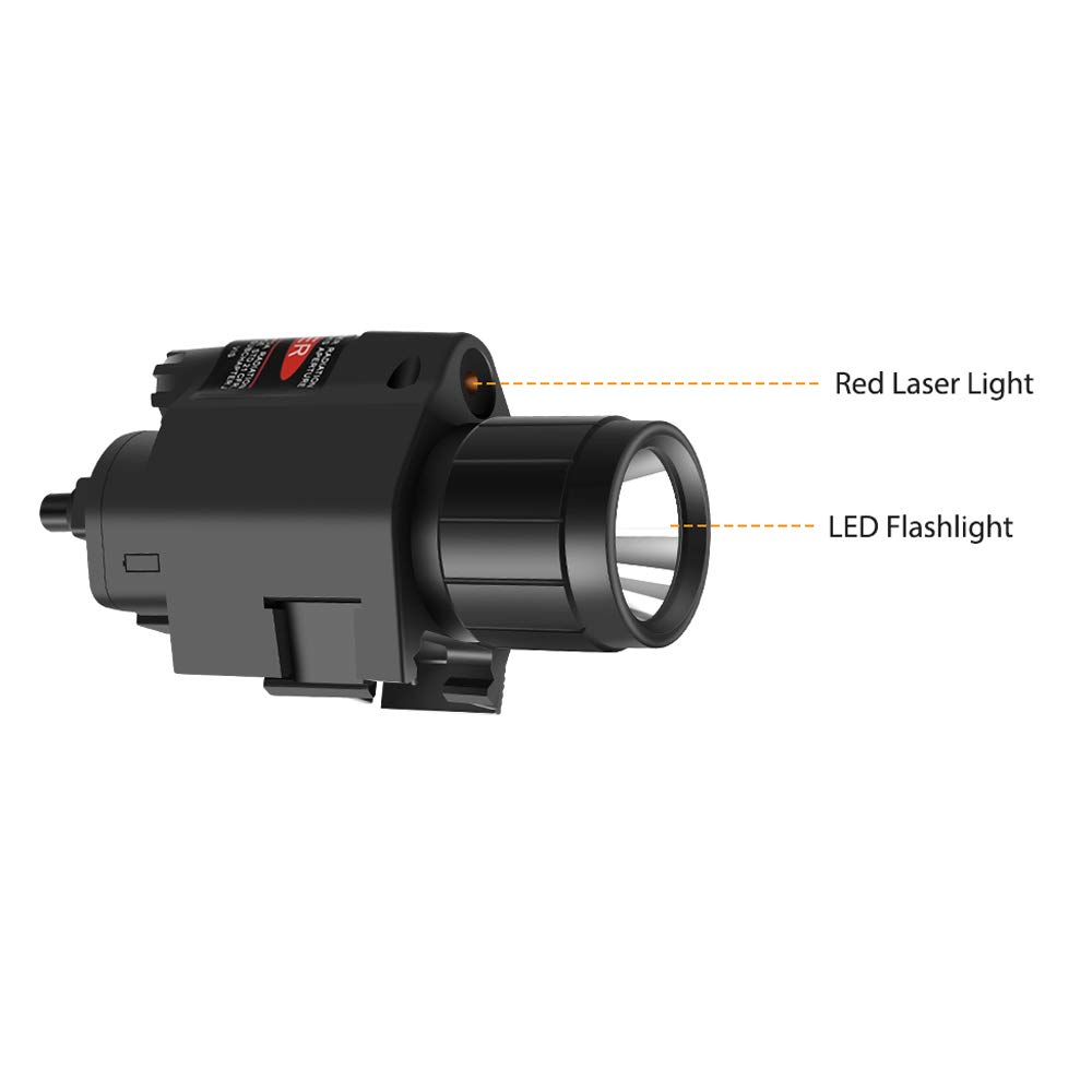 Tactique LED Arme Pistolet Lumière Lampe de Poche Interrupteur à Distance Point Rouge Visée Laser Airsoft Pistolet Lumière pour Rail de 20mm