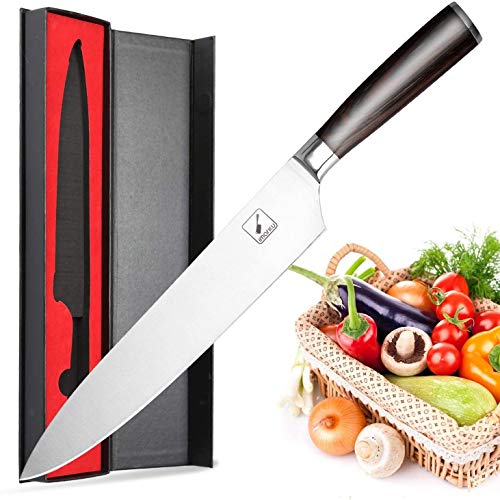imarku Chef Knife 8 inch, High-Carbon Stainless Steel Pro Kitchen Knife with Ergonomic Handle and Gift Box, Chef's Knives for Professional Use, Gifts for Men and Women 8 inch Chef Knife