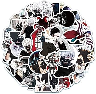 BARISC 50pcs Nightmare Before Christmas Stickers for Laptop Water Bottles Hydroflask,Vinyl Waterproof Anime Decals for Kids Boys Girls Teens Unisex Adults Men Women Comic Fans