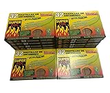 Consumo neutro de CO2 ASGRADO 12 Caja 384 pastilla de encendido para encender chimeneas,pastilla encender barbacoa, Estufas y barbacoas.