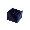 CentIoT - 40 x 40 x 30mm Black Anodised Aluminum Heatsink Cooler radiator Heat sink - with thermal Sticker - peltier, led light CPU and GPU gallery image