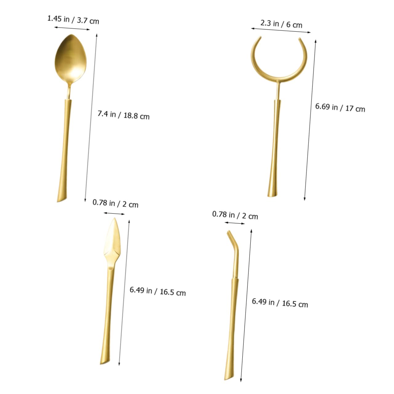 CIYODO Elegant 4-piece Tea Ceremony Set Gong Fu Tea Utensils Tea Party Supplies Chinese Tea Tools Stainless Steel Tea Accessories
