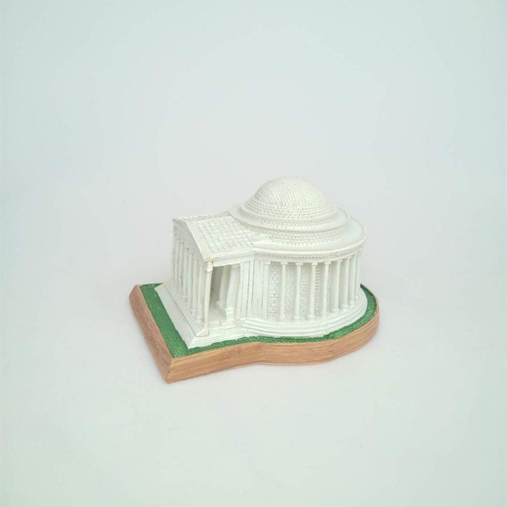 Thomas Jefferson Memorial Statua żywica rękodzieło rzeźba Stany Zjednoczone miniaturowe modele starożytnych budynków pamiątki przedmioty kolekcjonerskie dekoracje domu prezent