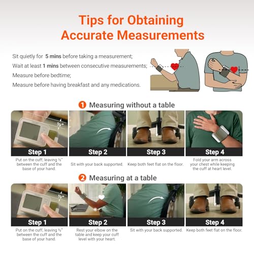 iHealth Push Wrist Blood Pressure Monitor, Digital Bluetooth Blood Pressure Machine with Large Display and Portable Carrying Case for at Home and Travel Use - Image 3