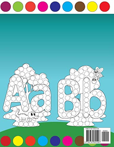 ABC Animals And Insects Dot Marker Activity Book: Giant Huge Cute Animals ABC's Dot Dauber Coloring