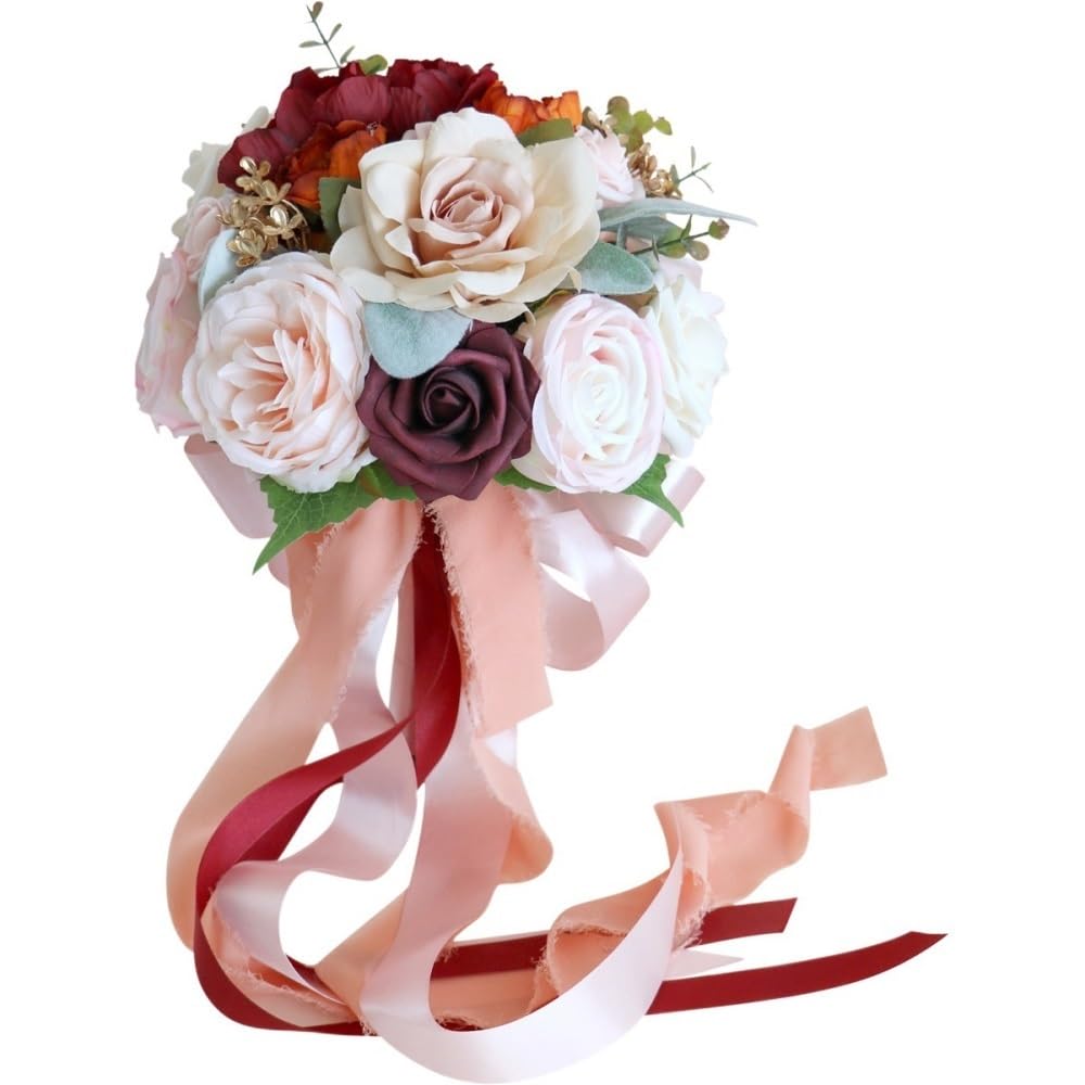 HUFFA Beautiful Simulation Flower Bouquet for Weddings - Perfect for Brides and Bridesmaids
