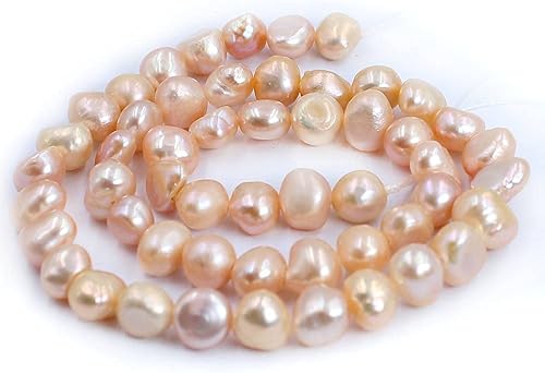 SR BGSJ Fabricación de joyas natural de 0.276-0.315 in de forma libre barroco blanco rosa púrpura mezclado gris marrón negro cultivado de agua dulce