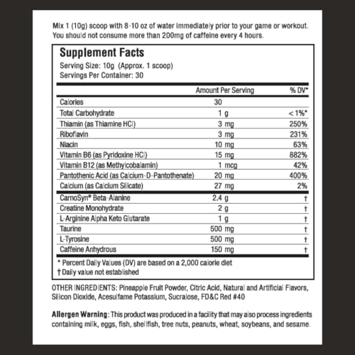 Image of Proven4 Pre Workout Powder for Men and Women with Creatine - Beta Alanine - Caffeine, NSF Certified preworkout Energy Supplement Fruit Punch 30 Servings