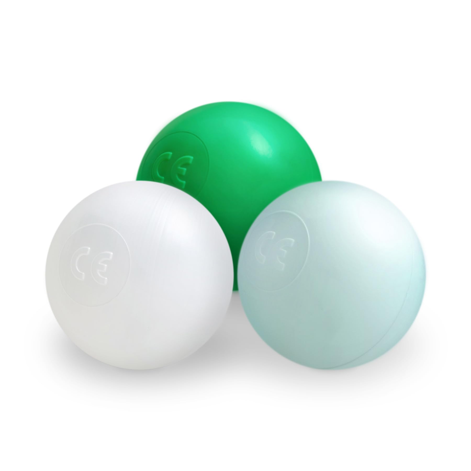 MISIOO Bolas para piscina de bolas – bolas de 6 cm de diámetro – bolas de plástico fabricadas 100% LDPE – Juguete bebé