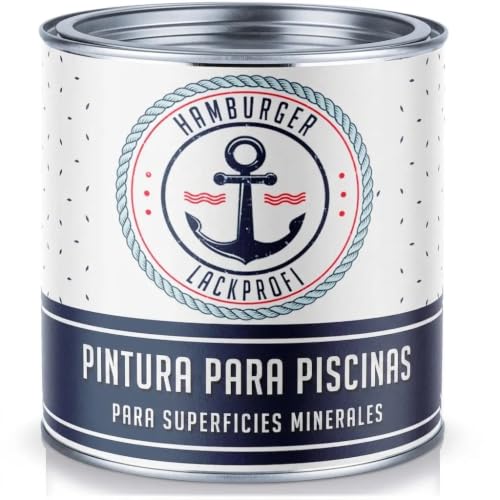 Pintura Para Piscina 2-K Brillante Blanco Para Plástico Reforzado Fibra De Vidrio Y Poliéster, Juego Ral 9010 2 K, Color Para Piscina, Revestimiento Submarino Pintura Para Pintura De 1 L