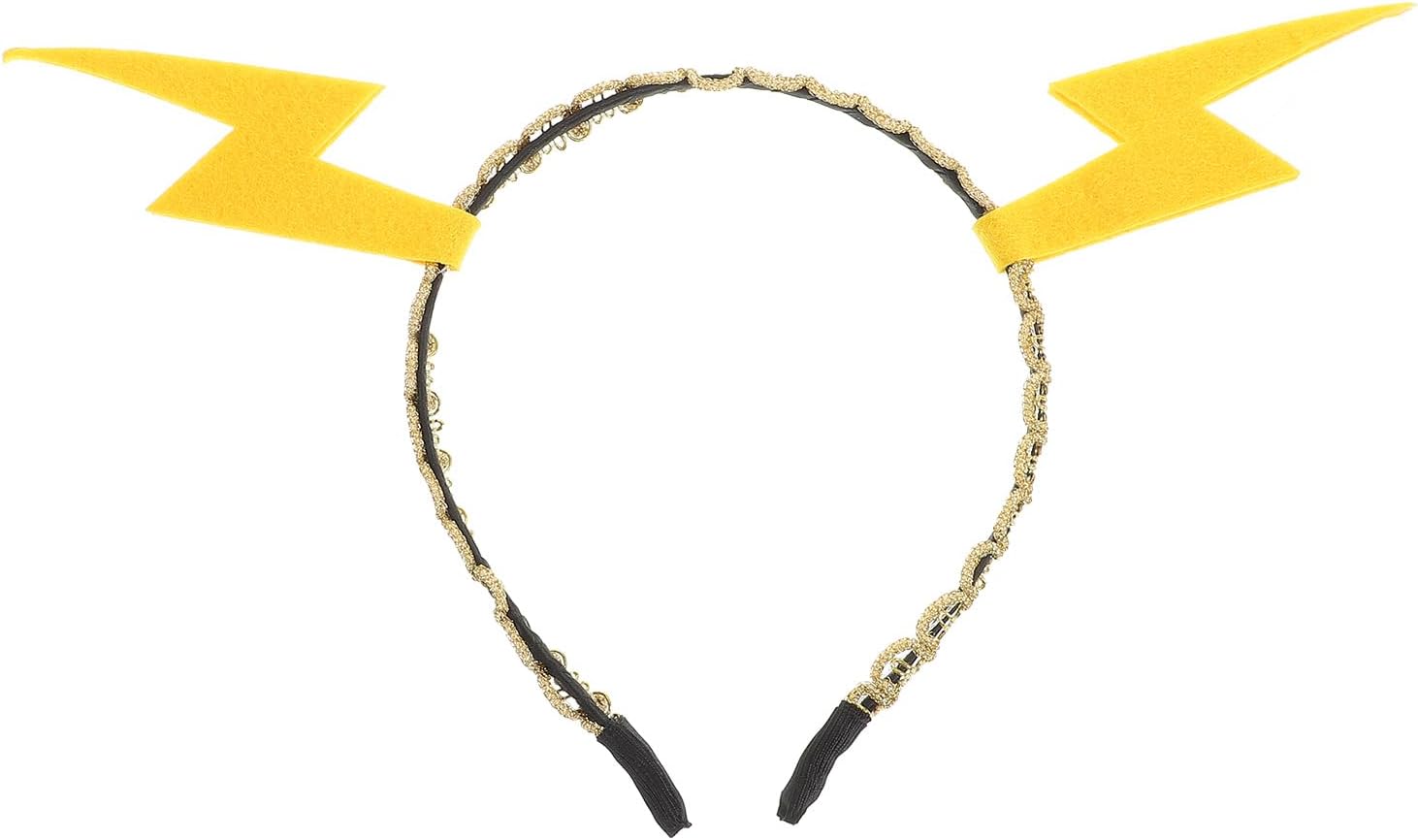 Flash Headband Yellow Lightning Hair Hoop Funny Hair Accessories for Party Festival