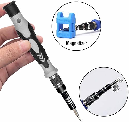 Miniatura 4 de EFAITHFIX Juego de destornilladores de precisión, kit profesional de herramientas de reparación magnética 115 en 1 para computadora, teléfono móvil,