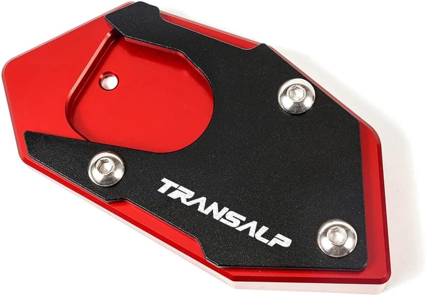 motorcycle Foot Plate Pad FOR H&ONDA XL600V Transalp Motorcycle Kickstand Side Stand Side Stand Foot Extension Enlarger Plate Pad Support XL600V TRANSALP, GRAY NO LOGO