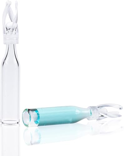 ALWSCI Insertos de vial de 250 l, vidrio de borosilicato de 0.236 x 1.142 in, base cónica con resorte, paquete de 100