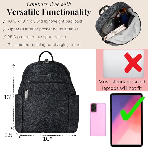 Baggallini Securtex Anti-theft Travel Backpack