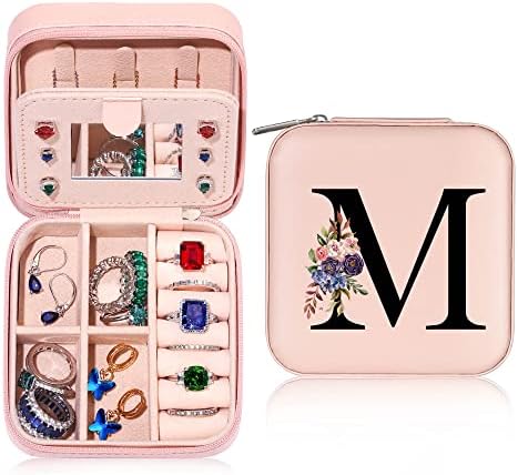 Parima Jewelry Organizer Box, Jewelry Organizer Travel Jewelry Case | Ring Organizer Necklace Organizer Earring Organizer Box | Jewelry Travel Organizer | Small Jewelry Organizer for Teen Girls Gifts
