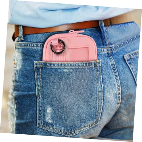 BESPORTBLE Small Zipper Wallet for Women Portable Nylon Clutch with Snap Clip Secure Closure Coin Purse and Card Holder Wristlet for Travel and Everyday Use4