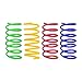 Calyuna Interactive Cat Spiral Spring Toy, Colorful Plastic Kitten Toys for Swatting, Biting, Hunting, 12 Pack
