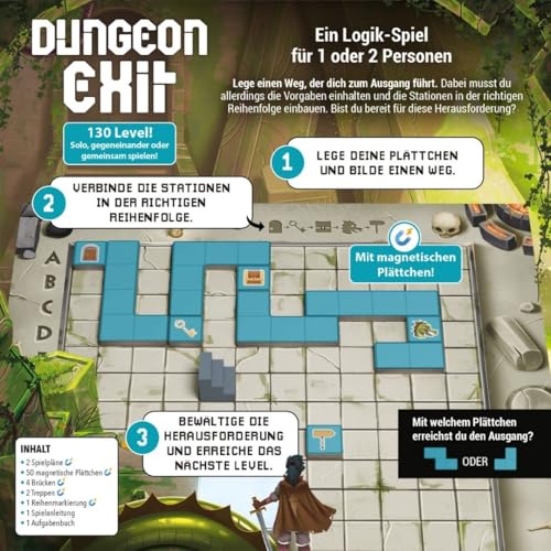 Dungeon Exit juego de mesa magnético para 1-2 jugadores miniatura 6