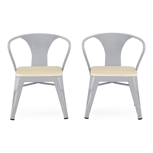 Miniatura 23 de Delta Children Mesa de juego Bistro Kids - Ideal para artes y manualidades, merienda, educación en casa, tareas y más, metal blanco/gris Barnboard