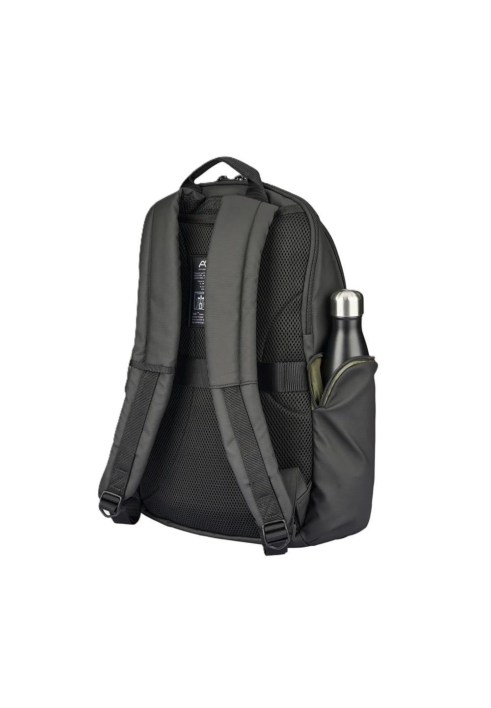 Tucano Otto Zaino Anti-Gravity, Nero, 29x47x18 cm, 24.5L, Tessuto Riciclato, Laptop 15.6 Pollici, MacBook Pro 16 Pollici, Sistema Sospensione, Aggancio Trolley