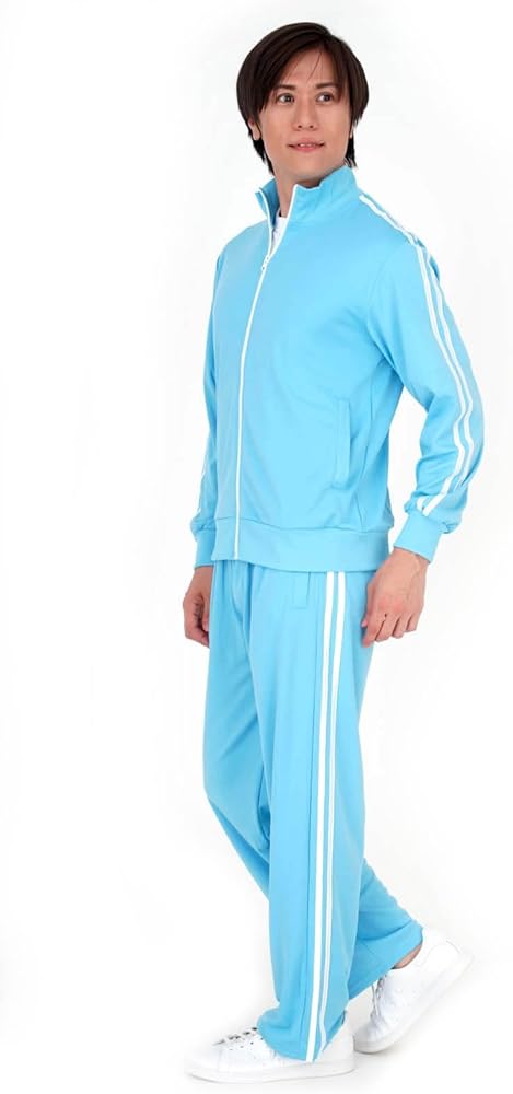 Amazon | カラージャージ 上下セット 2本ライン スポーツウェア