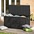 Oakcloud 75 Gallon Resin Deck Box - Waterproof Outdoor Indoor Storage Container for Patio, Garden, Pool Tools, Black