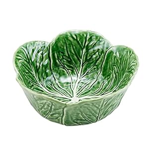 Bordallo Pinheiro Cabbage Green Tall Salad Bowl