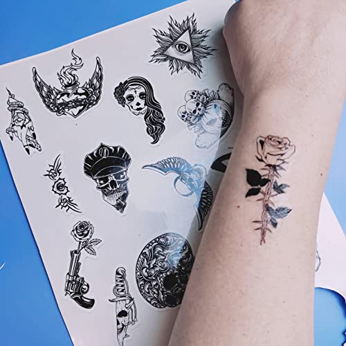 Printable Temporary Tattoo Paper 5 Sheets 8.5x11 inch Transfer Tattoo Decal Paper for Inkjet & Laser Printer,DIY Your Image Transfer Sheet for Skin - Thumbnail 6