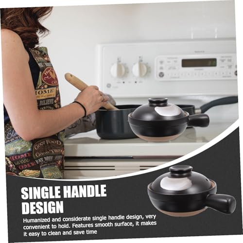 Casserole en céramique noire design solide esthétique minimaliste - 3