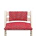 Cuscino per sedia cuscino imbottito Set Junior per Stokke Tripp Trapp Seggiolone (senza la fessura cuscino) - Rosso piccoli punti