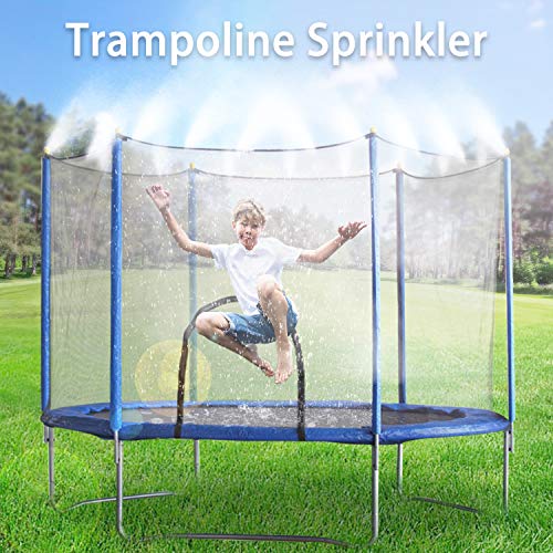 Lsnisni Multifunction Trampoline Sprinkler 65 FT Misting Cooling System Kit Waterpark Summer Game Toys Accessories for Kids and Adults in Patio Garden LawnSwimming Pool Irrigation Kit - Thumbnail 4