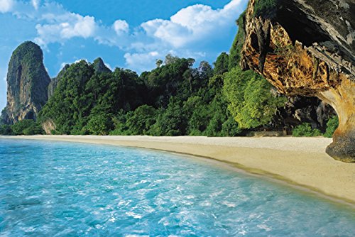 Poster plage Phra-Nang Secret Lagoon pour créer une déco évasion zen à la maison