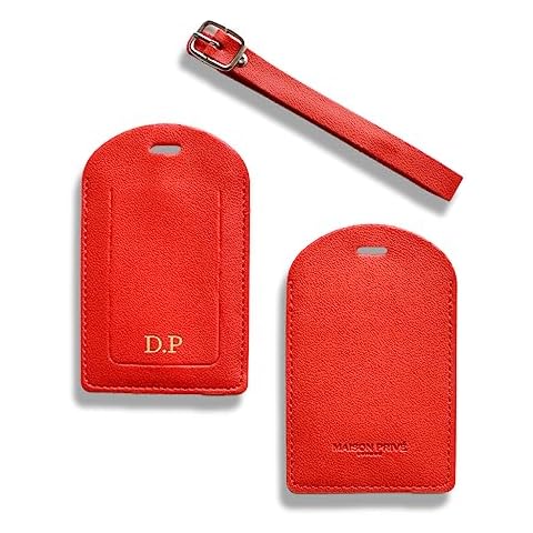 Personalised Leather Luggage Tags by Maison Privé Cover