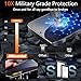 Milomdoi 3 Pack Screen Protector for Samsung Galaxy S24 FE with 3 Pack Camera Lens Protector,Tempered Glass Accessories, [Support Fingerprint Unlock]