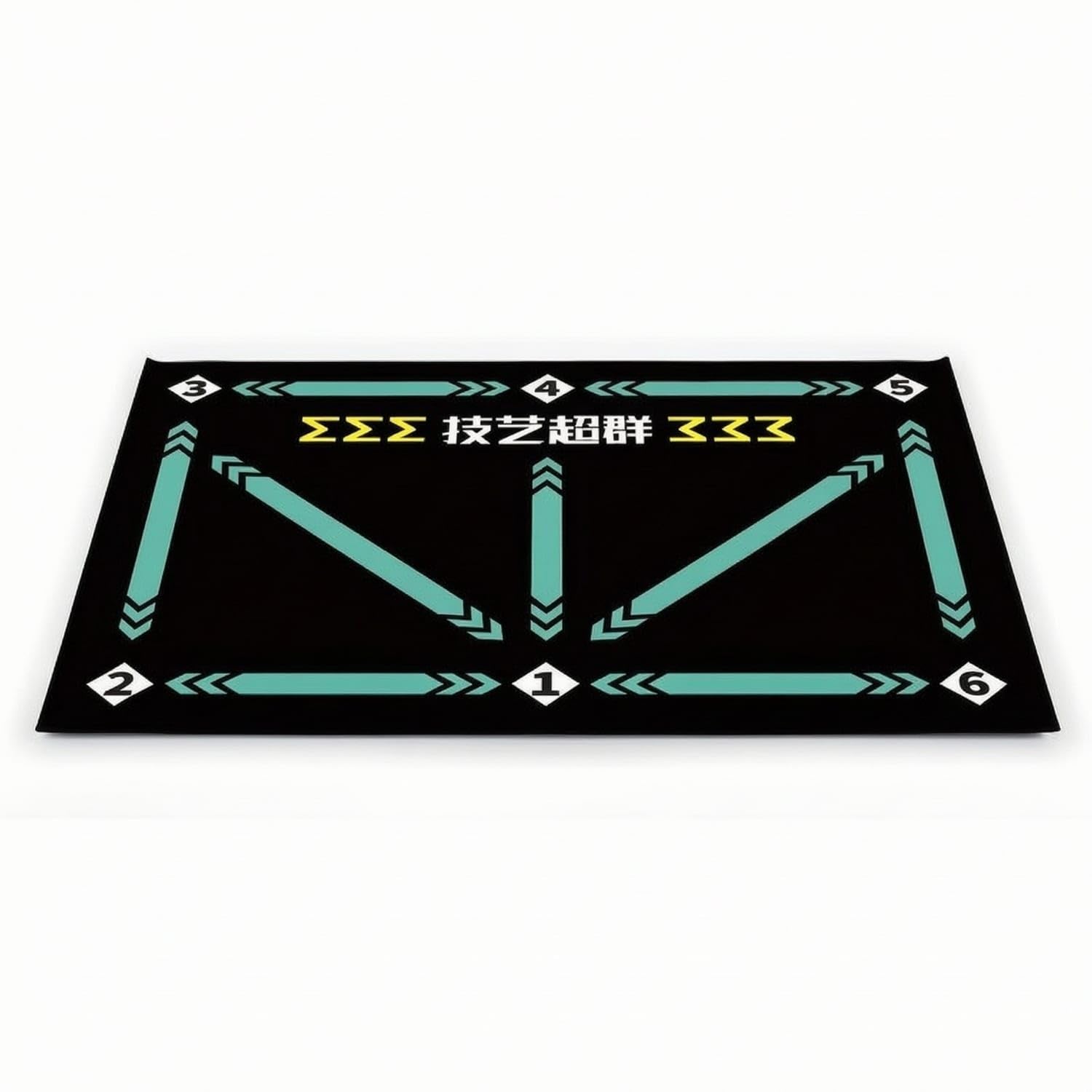 Non-Slip Soccer Mat with Drill Markers Noise-Reducing Soccer Footwork Training Mat Easy to Clean Portable for Teens, Kids, Indoor, Home, Youth, Skillful-image-4