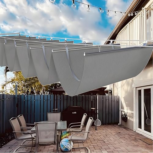Pare-soleil rétractable pour terrasse et jardin avec protection UV