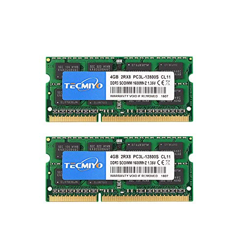 TECMIYO DDR3L 1600 MHz SODIMM RAM 8GB Kit Cover