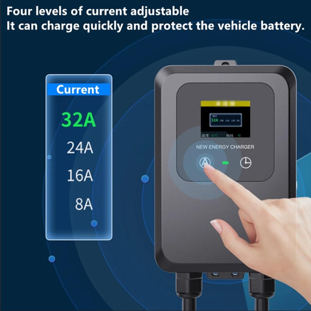 Soluzione di Ricarica Rapida EV 7KW 32A con Cavo da 10 m, Facile,C | stazione di ricarica per veicoli elettrici, resistente, per auto elettriche EV con cavo da 10 m per auto di tipo 2
