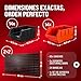 Imagen de MONZANA® Organizador Herramientas de Pared 190x54cm 97 Piezas 4 Paneles Perforados Ampliables 28 Cajas Apilables Portaherramientas Almacenamiento Taller