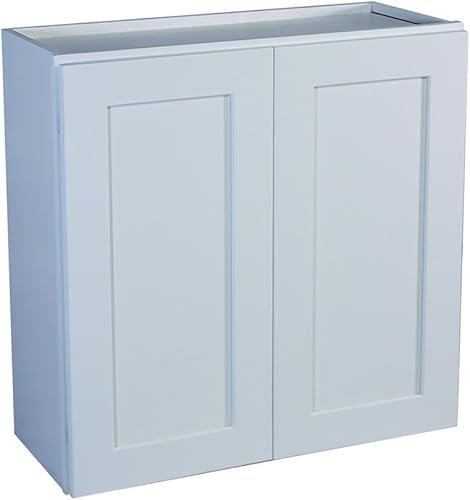 Miniatura 43 de Brookings Shaker - Armario de cocina de pared sin ensamblar W2736, 27 ancho x 12 profundidad x 36 alto, pintado blanco con Sherwin Williams®, madera