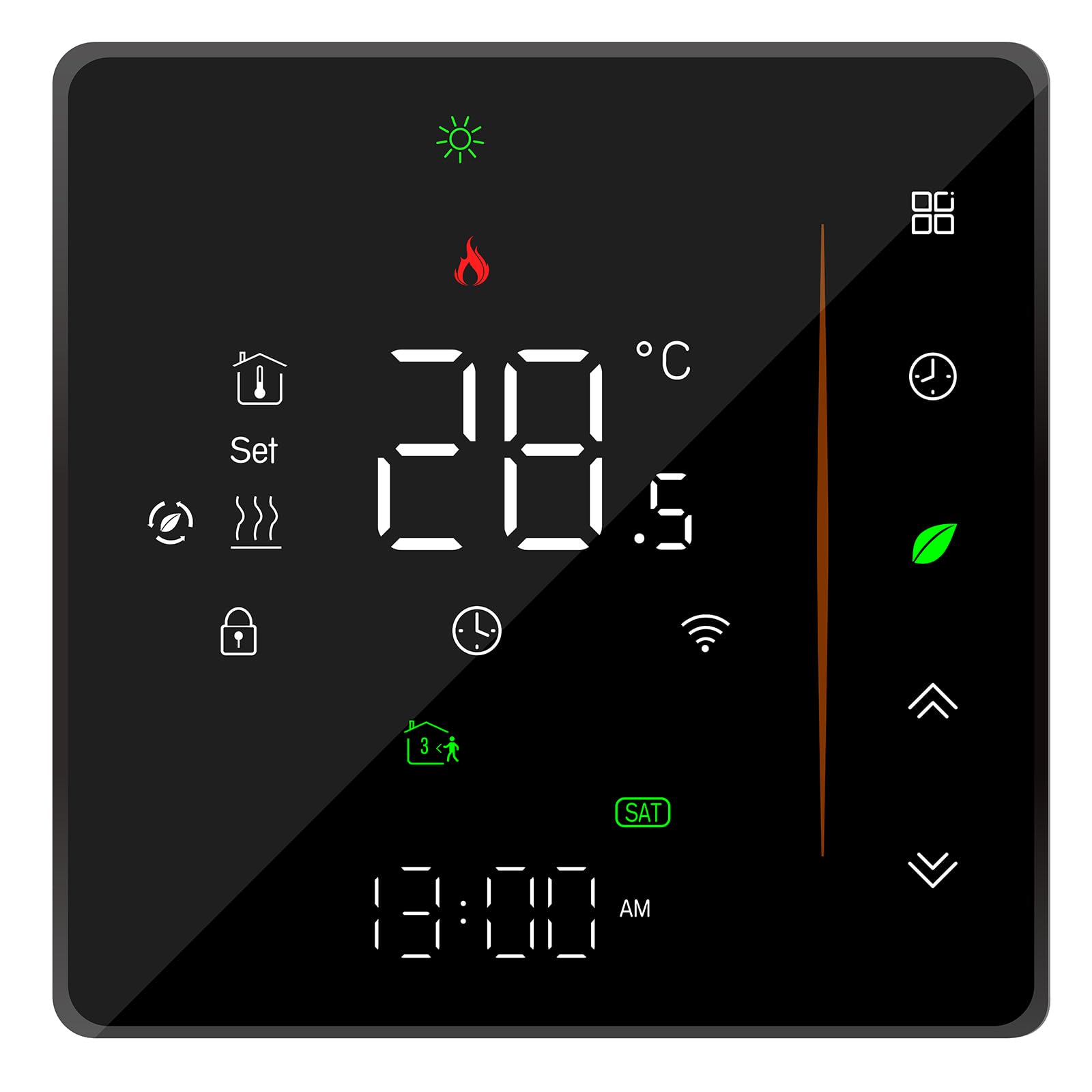 Wengart Thermostat WiFi eWelink - Spécial Plancher Chauffant Hydraulique (3A) - Compatible Boîtier Rond 60mm - Contrôle Actionneur NC/NO - Programmable, Compatible Alexa & Google Home - BHT006