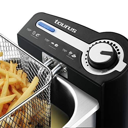 Taurus Professional 2 Plus Friteuse, 2 liter, 1700 W, 18/8 roestvrij staal, roestvrij staal - Afbeelding 5