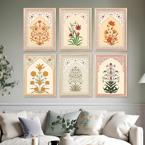 Image of ARTIFLY - Kalamkari Life tree framed wall Painting | for Living Room Bedroom Office Room Decor - Premium Digital Paintings with Frame for Wall Decor (Design 3, 13x17 inch, Standard Packaging)