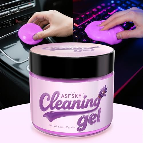ASFSKY Car Cleaning Gel (Purple,Lavender) Cleaning Putty Universal Dust Cleaning Car Interior...