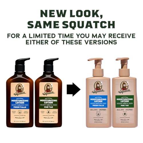 Dr. Squatch Natural Hand and Body Lotion for Men - Made with Shea Butter, Coconut Oil, Vitamin E for 24-Hr Moisturization - Pine Tar & Fresh Falls (10 fl oz, 2-Pack) - image 2