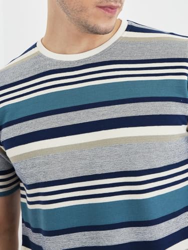 Image of Pivl Men's Summer Striped Style Trendy t Shirt