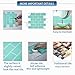 HUE DECORATION Green Peel and Stick Backsplash, Stick On Tiles Kitchen Backsplash, Vinyl Self Adhesive Peel and Stick Tile(4-Sheet)